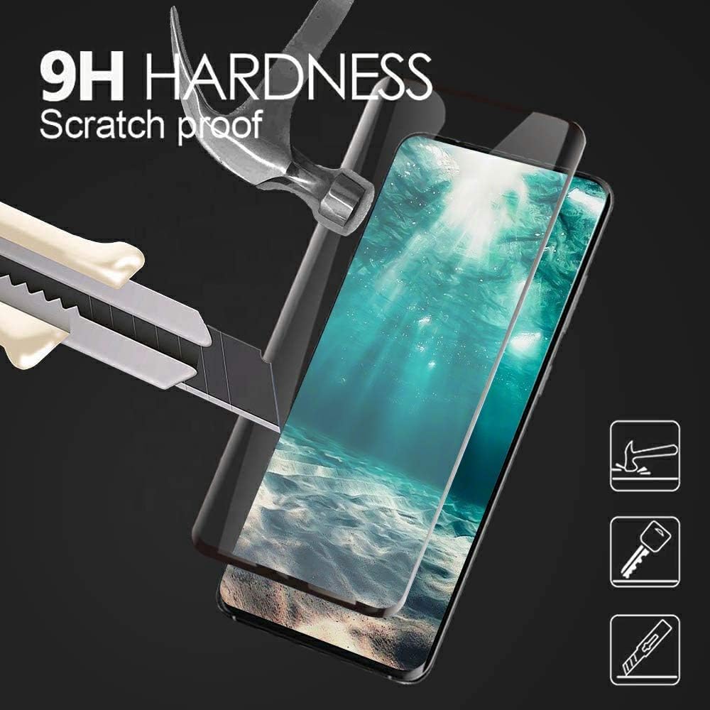 [2+2 Pack] Screen Protector for Samsung Galaxy S20/S20 5G, 9H Tempered Glass, Ultrasonic Fingerprint Compatible,3D Curved, HD Clear, Bubble-Free for Galaxy S20 Glass Screen Protector