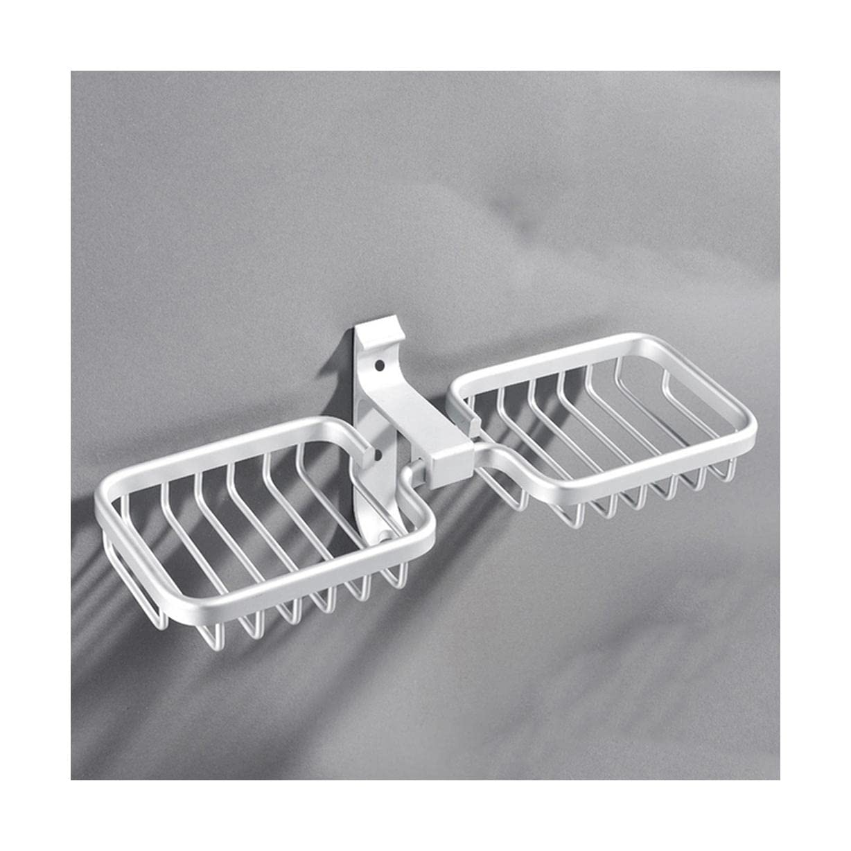 NOBRIM Jabonera de Barra, jabonera de Metal, jabonera Adhesiva, jabonera montada en la Pared para baño, Cocina, Soporte de Esponja