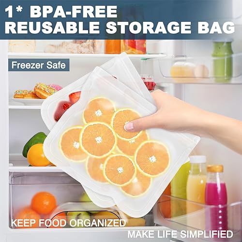 Miniatura 5 de Lonchera simple para mujeres y hombres, bolsa de almuerzo aislada y 1 bolsa de almacenamiento, bolsa de almuerzo simple reutilizable para el