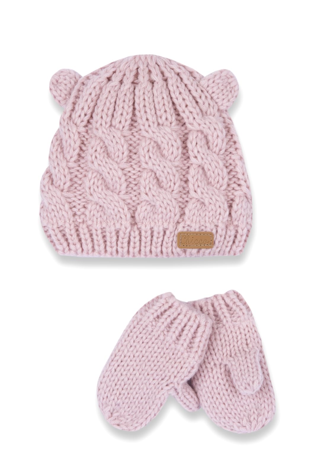 Chicco Baby Girls' Hat and Gloves Sets, Pink, 6-9 Months