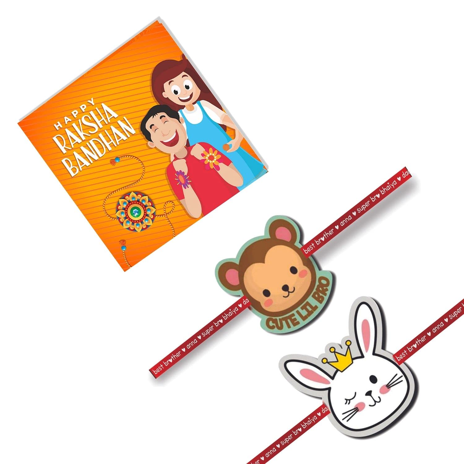 TheYaYaCafe Family Rakhi for Brother Combo Set of 2 Printed Cute Little Bro Cat Rakhi Raksha Bandhan (B07FXRBKWM) Amazon Price History, Amazon Price Tracker