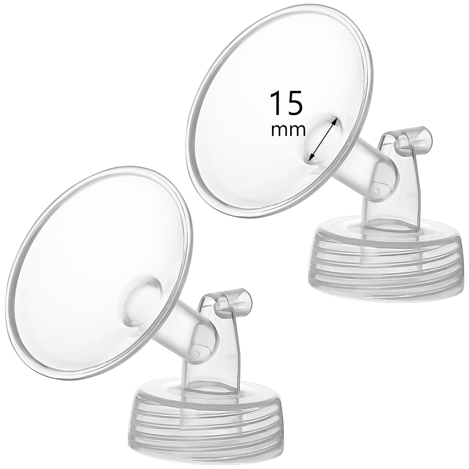 15mm Flange Compatible with Spectra S1 S2 9 Plus Synergy Gold Breastpump Replacement to Spectra Pump Parts and Flange; Not Original; Replaces Shield 15 mm