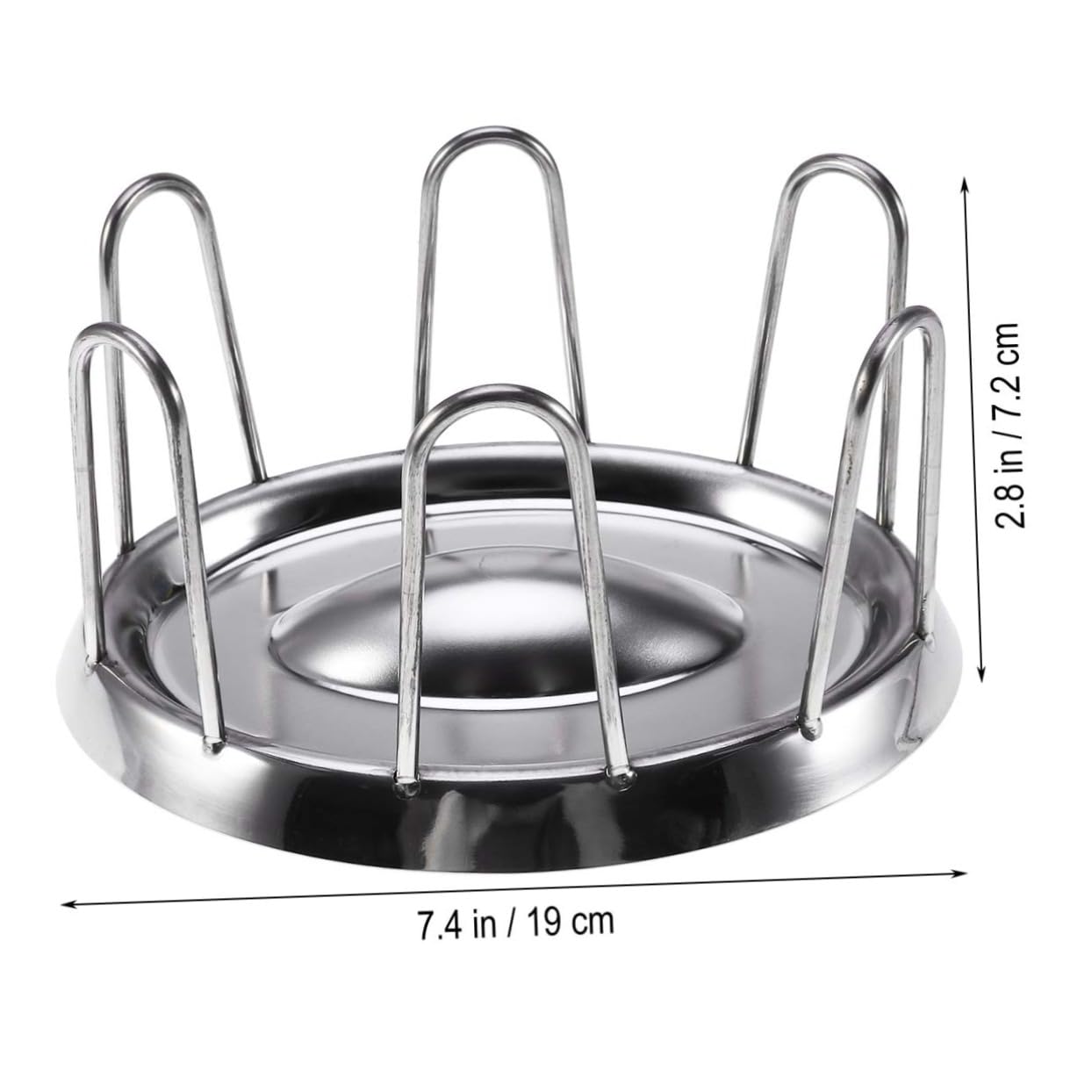 Didiseaon Ciotola per Tartarughe in Acciaio Inox Ciotola per Cibo per Rettili Distributore di Cibo per Tartarughe Forma Rotonda Liscio Facile da Pulire