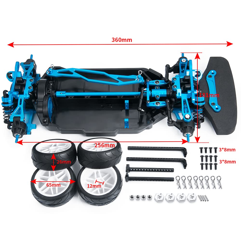 Cerchi In Alluminio RcAidong Per Tamiya BBX BB-01 TT02S TA02W – Scala 1:10