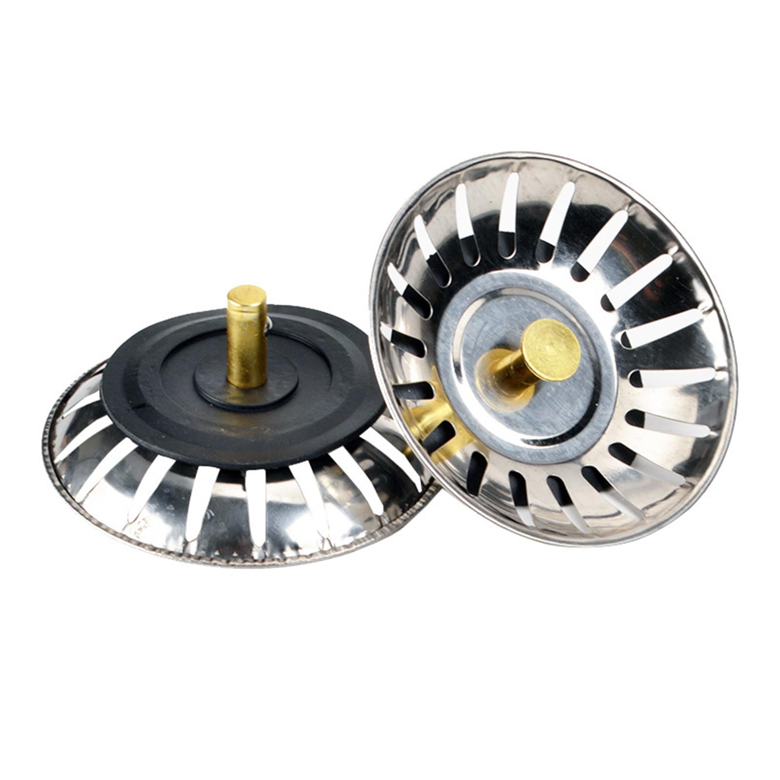 Sink Strainer, Sink Plug, Upgraded KitchenSink Plug Strainer, for Kitchen Bowl Use, Kitchen Bathroom Food Hair Catcher Filter Stopper, Prevent Clogs, Bad Smells, Replacement Drain Stopper