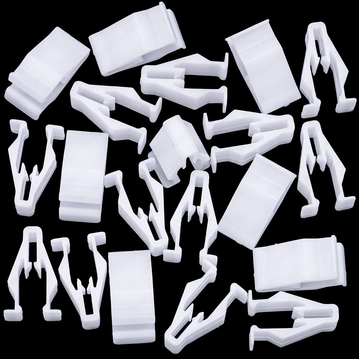 Rexka 20pcs Snap Fitting Grille Clip 90666-SDA-A01 for Honda Accord Civic CR-V Fit Odyssey Pilot Acura RDX ILX TL TSX