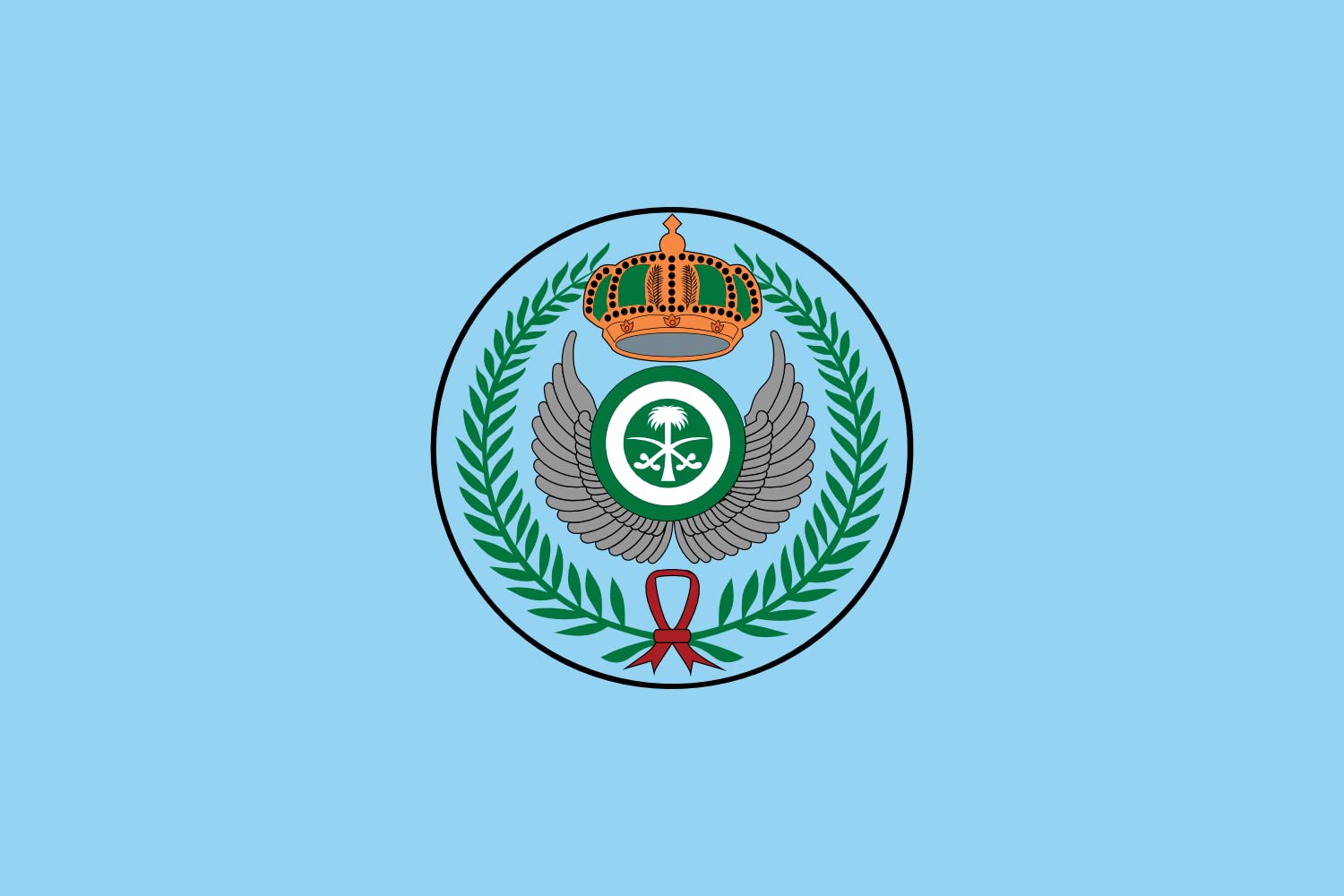 Drapeau Royal Saudi Air Force de qualité supérieure avec finitions pour collectionneur