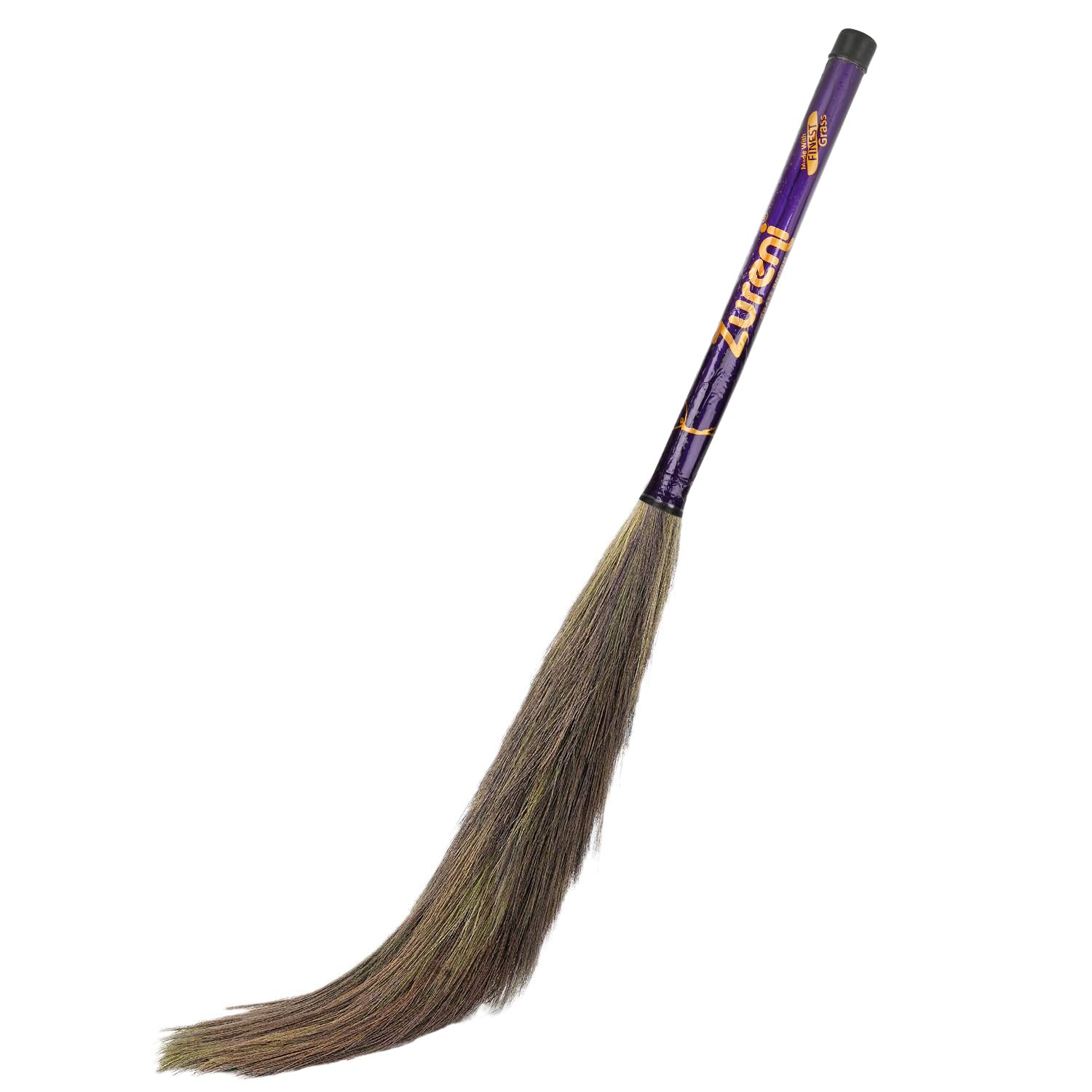 Zureni ZN-BR-04 Jasper Floor Broom with Natural Soft No Dust Grass Long Stick Jhadu for Home Pantry Office Cleaning (1 Pc, Random Colours) (B08YQVWQX1) Amazon Price History, Amazon Price Tracker