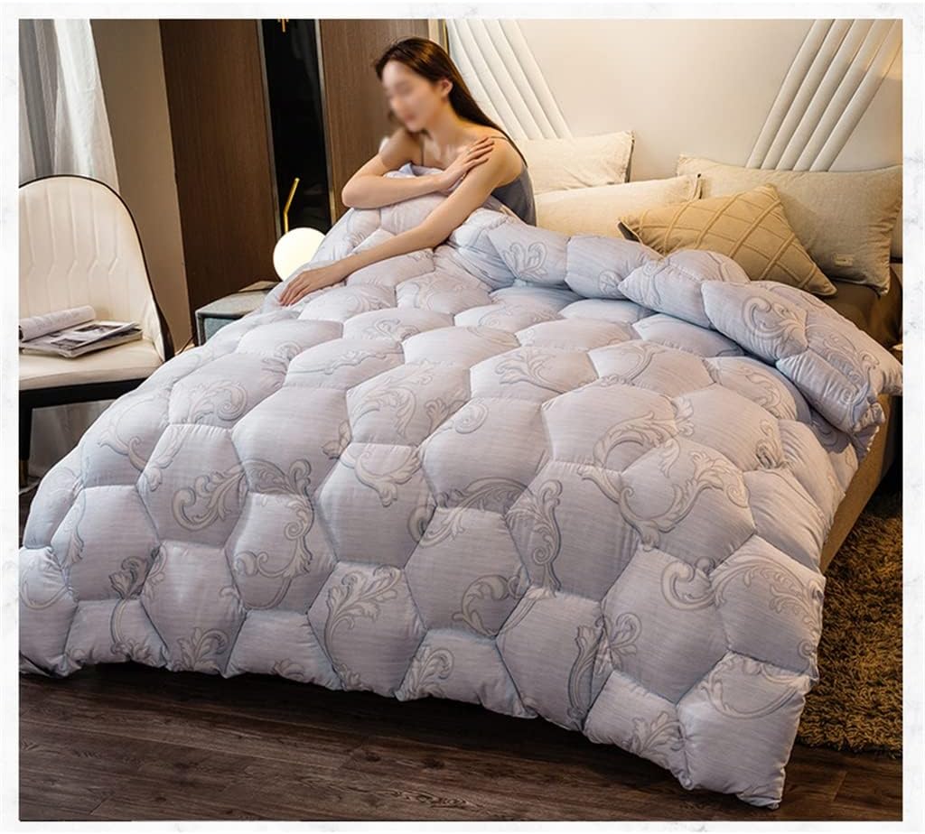 Duvet Hairy Thick Winter Bedding Warm Cotton Quilt 3D Print Under Home Textiles(200 * 230CM 4KG)
