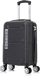 Mala de Bordo 8kg em ABS Rígido Padrão ANAC com Rodinhas 360 e Cadeado Numérico com Senha Verona 18 (Preto)