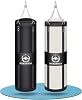 Bolsa de boxeo de lona de 1.2 m para adultos, bolsa pesada colgante para entrenamiento de kickboxing, karate, taekwondo, muay thai, carga máxima de 180 libras (sin relleno) 1