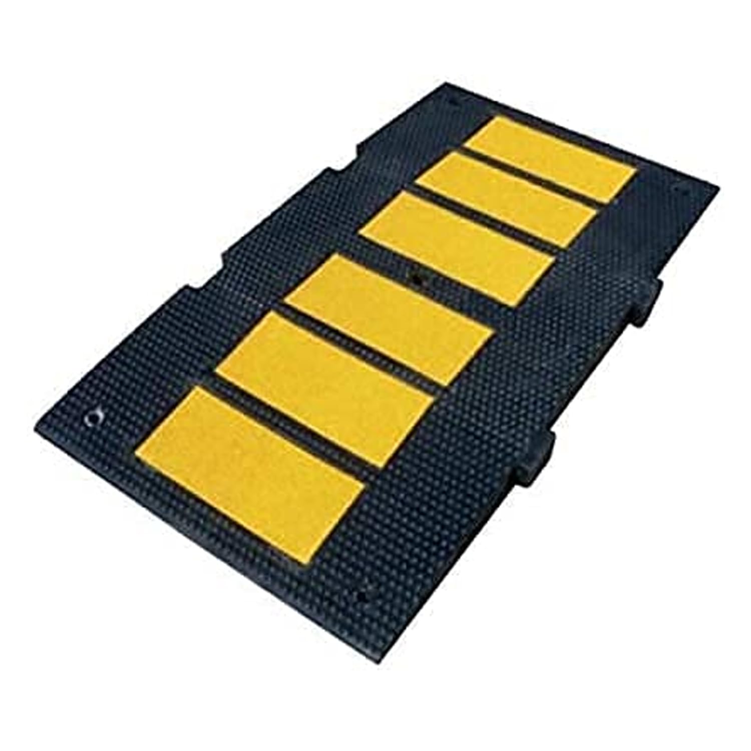 PARKING FACIL | Banda Reductora de Velocidad Vial de Caucho | Badenes para Garajes, Aparcamientos, Carretera, Almacenes | Incluye Tornillería | Instalación Completa 1 Unidad Tamaño 5 x 90 x 50 cm