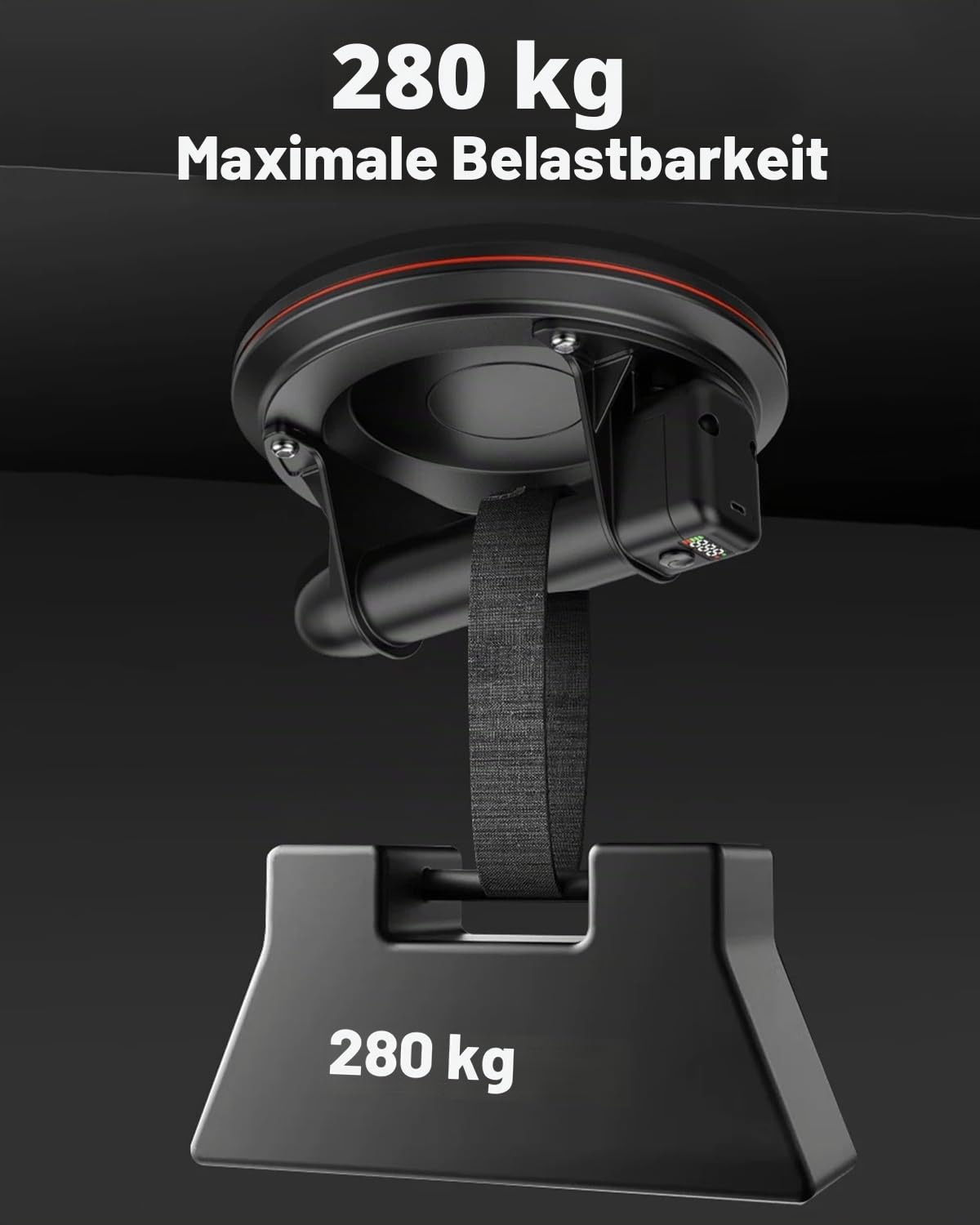 Elektrischer Vakuum Saugheber 8'' Selbstnachsaugend mit Digitalanzeige, Glassauger und Fliesenheber, Tragkraft über 280 KG, für Mattiert und glatte Oberflächen, Plattenheber für Glas, Fliesen