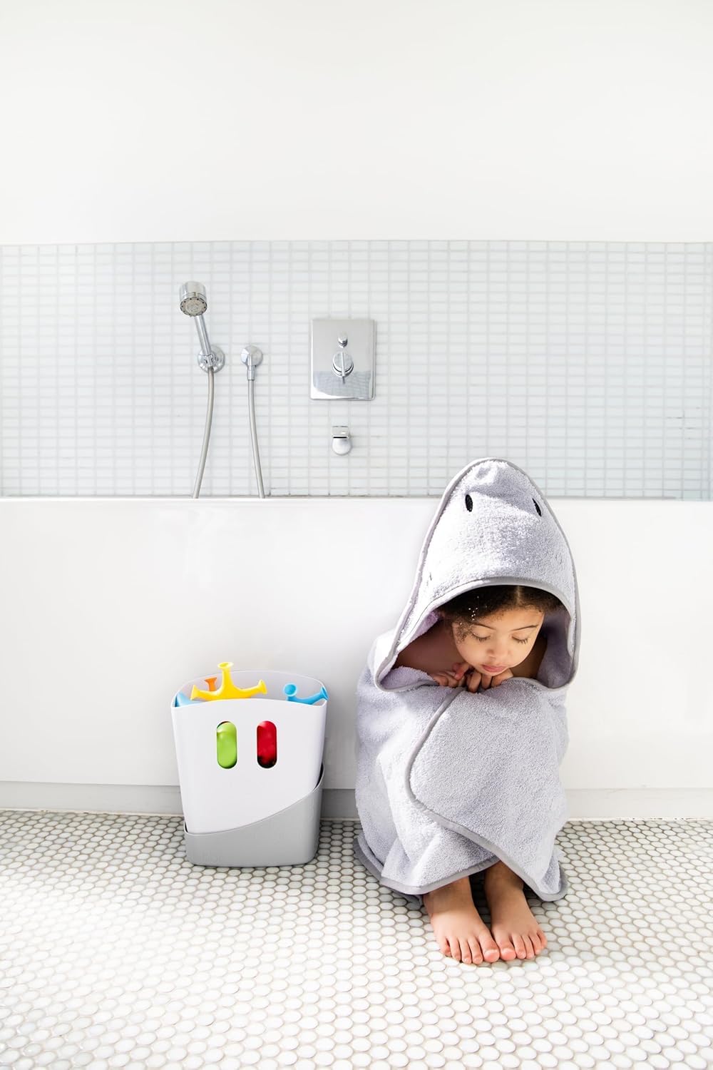 Ubbi Cestino Organizer per Giochi da Bagno, Grigio
