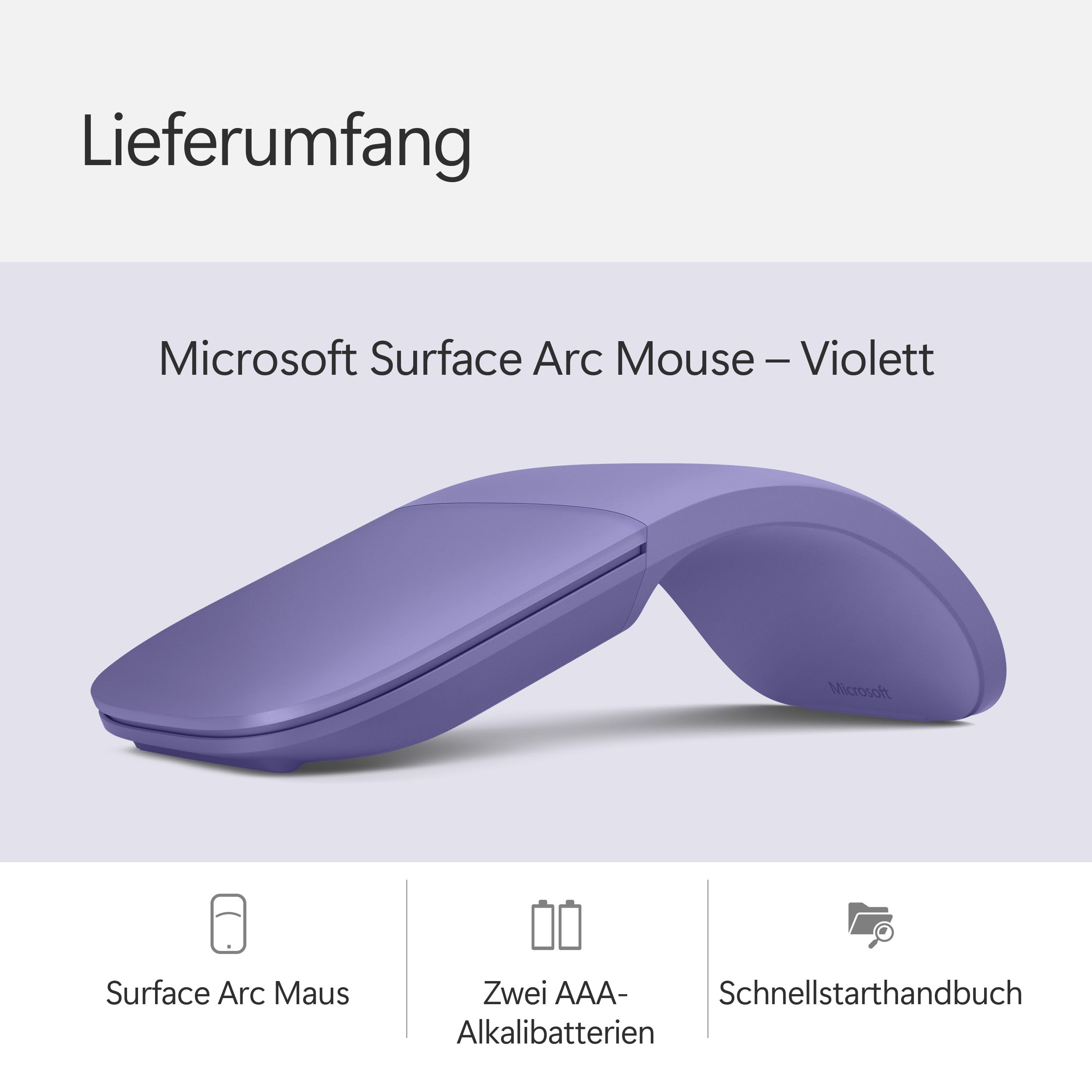 Microsoft Surface Arc Maus - Violett – Bild 7