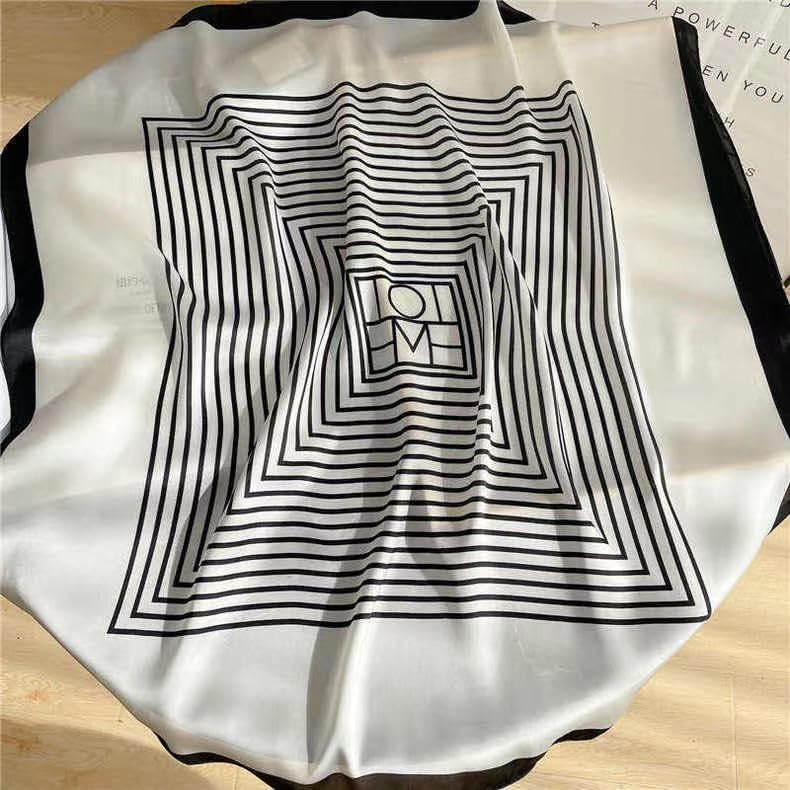 FairyCity Mulberry Silk Scarfs For Women Square Scarf 35" Lightweight Neckerchief Hair Bandanas Scarves - Image 5