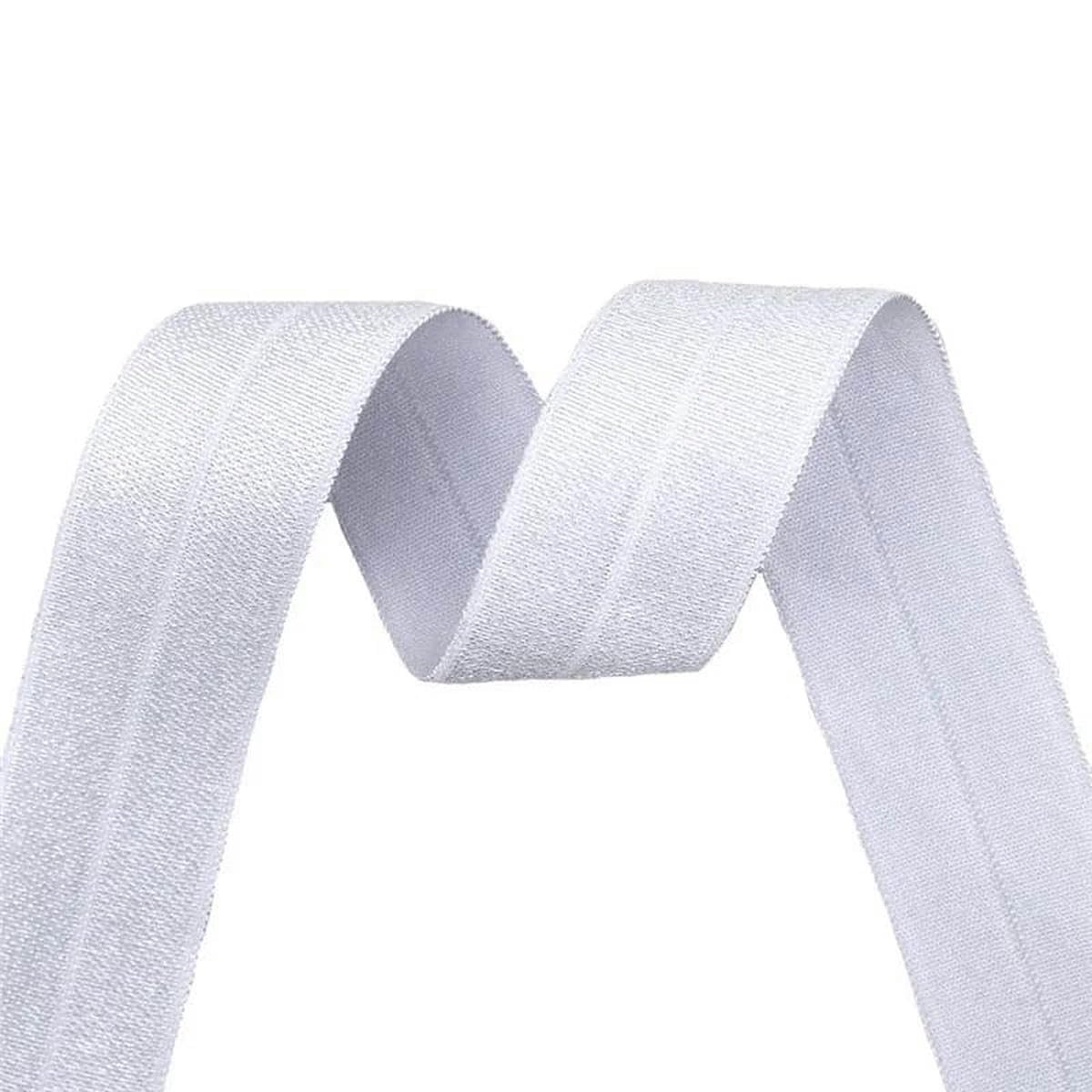 50 100 yardas por rollo de 3/4 "20 mm sólido brillante pliegue elástico Spandex banda de satén diadema vestido costura adorno de encaje - capuchino - 100 yardas