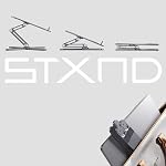 Modèle-X 2.0 Support pour ordinateur portable, Support pour bureau réglable en hauteur, 360 Support d'ordinateur pliable portable en aluminium pour la rotation des ordinateurs MacBook Pro Air 10–17 pouces (Royal Gray)