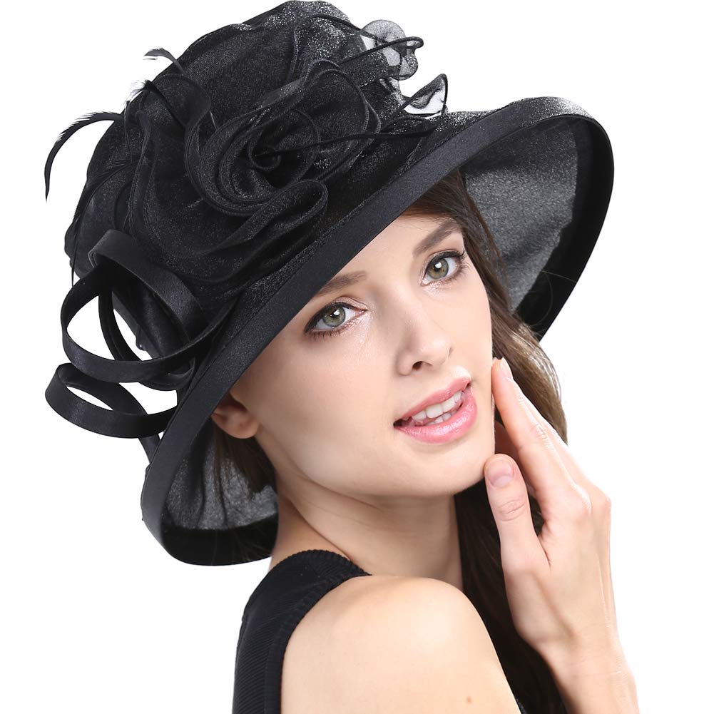 Original One Women's Noble Tea Party Fascinators Church Hats for Saturday Horse Racing Derby Day