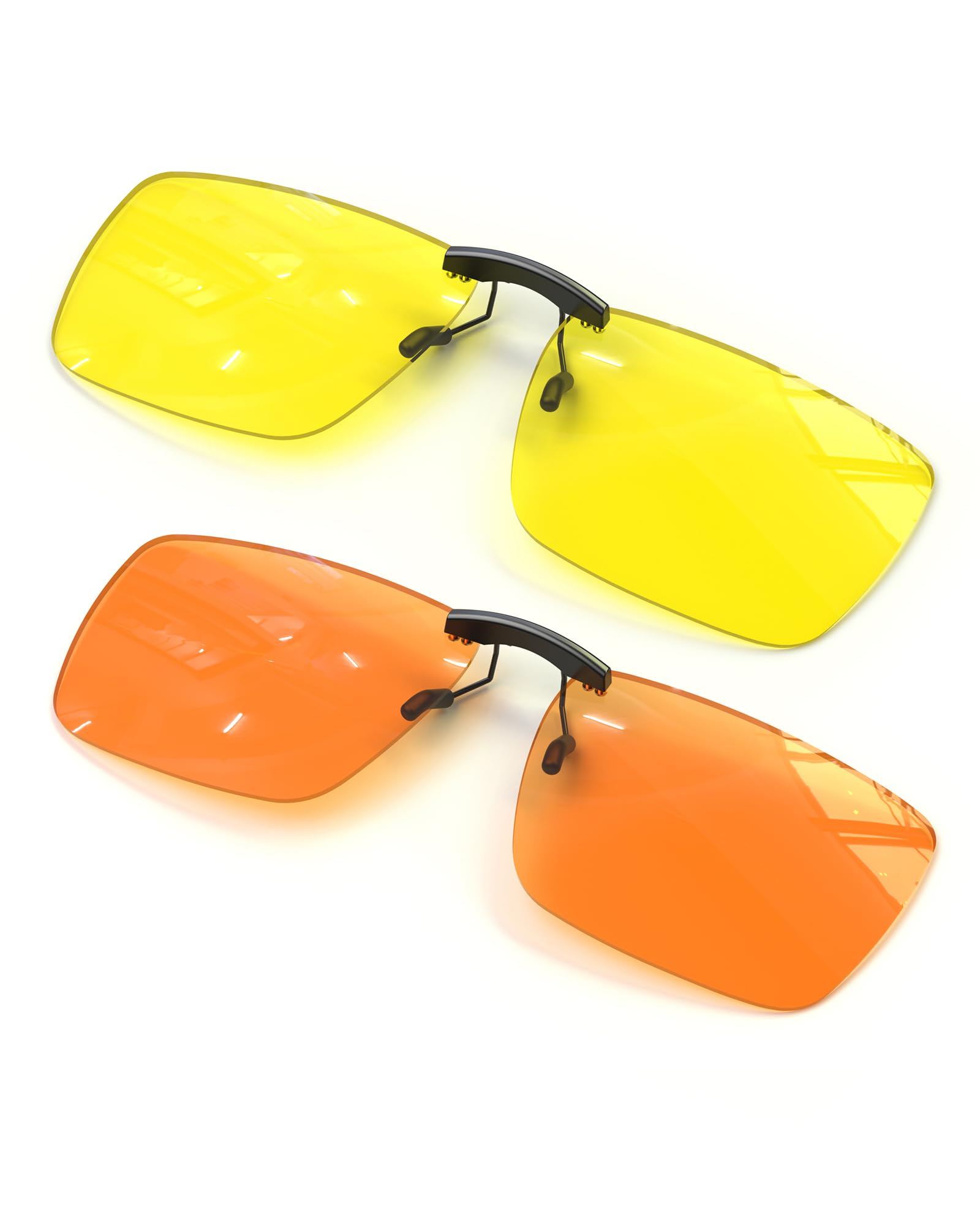 ANYLUV Clip On Blue Light Blocking Glasses Lightweight Rectangle Blue Light Glasses Men f…