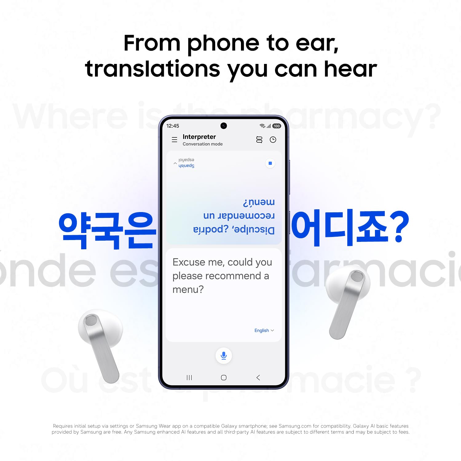 Galaxy Buds 4 Pro (2026) AI True Wireless Bluetooth Earbuds, Hi-Res Audio, 2-Way Speaker, ANC 2.0, Optimized Comfort, IP57, Live Translation, Black [US Version, 2 Yr Warranty] thumbnail 16