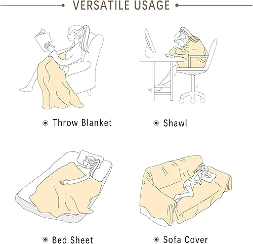 Miniatura 7 de Modern Features Lines - Manta para sofá, con textura, de felpilla, lavable, con ribete de piel, protector grueso de muebles para mascotas, niños y