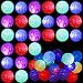 Jerify 24 Pieces Light up Bouncy Balls Wrist Balls on String Flashing Toys