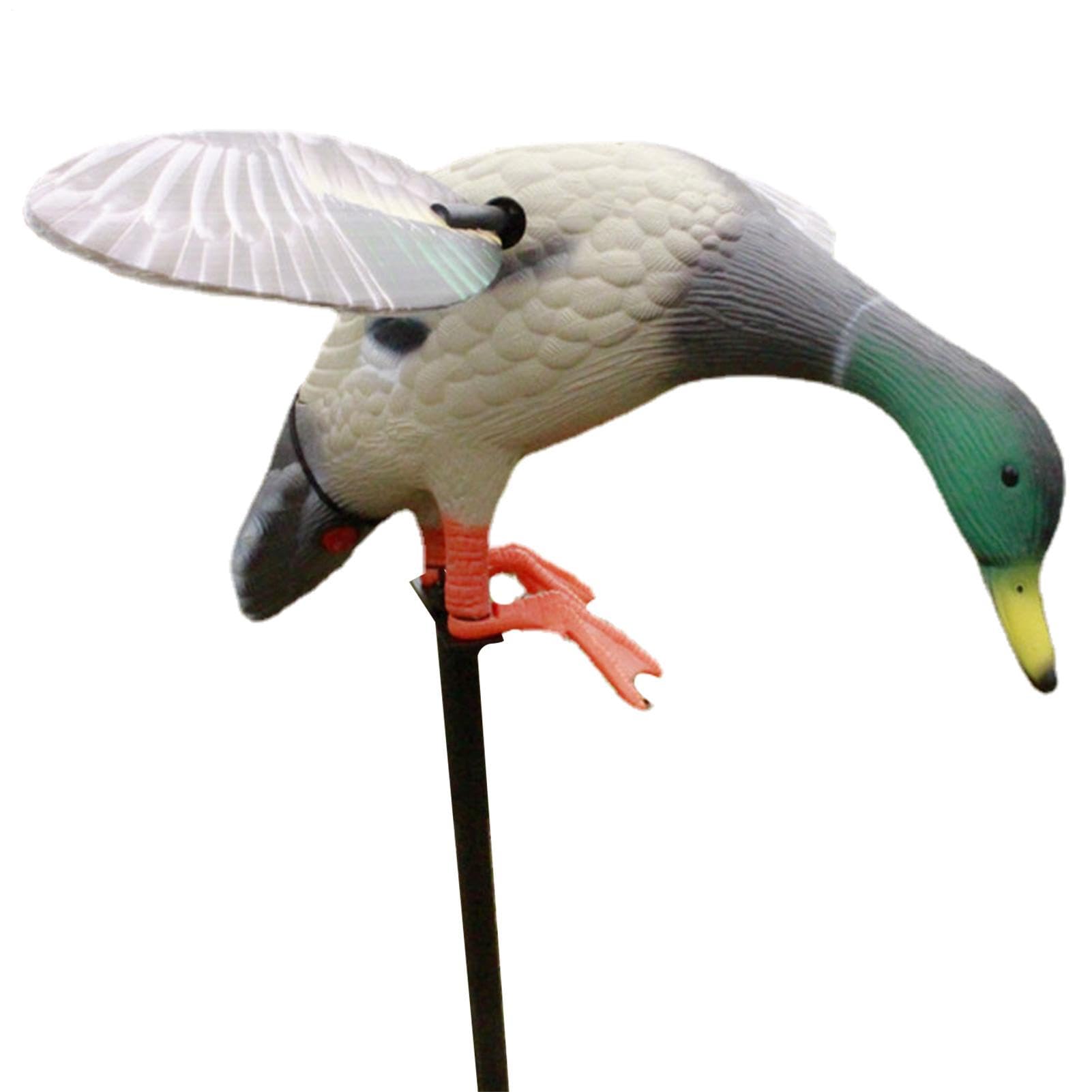 Motion Duck Decoys - Spinnings Wing Flexible, dispositivo de control | remoto, equipo alimentado por pilas, juego de señuelos eléctricos de caza, para caza al aire libre de aves acuáticas en
