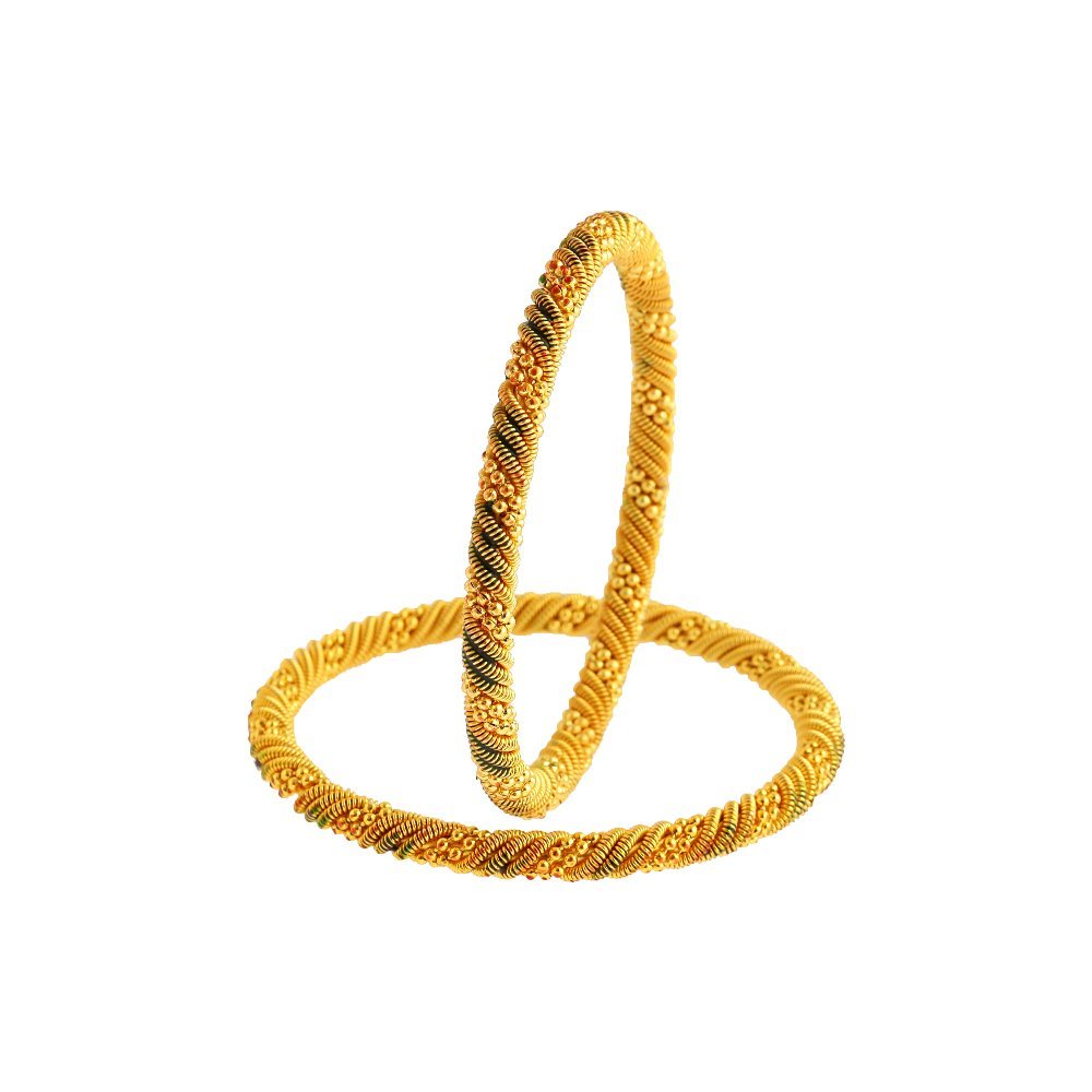 ZENEME Bangle Gold Plated Copper Designer Antique Bangle Jewellery For Girl and Women (2.6) (B01GRTIAHW) Amazon Price History, Amazon Price Tracker