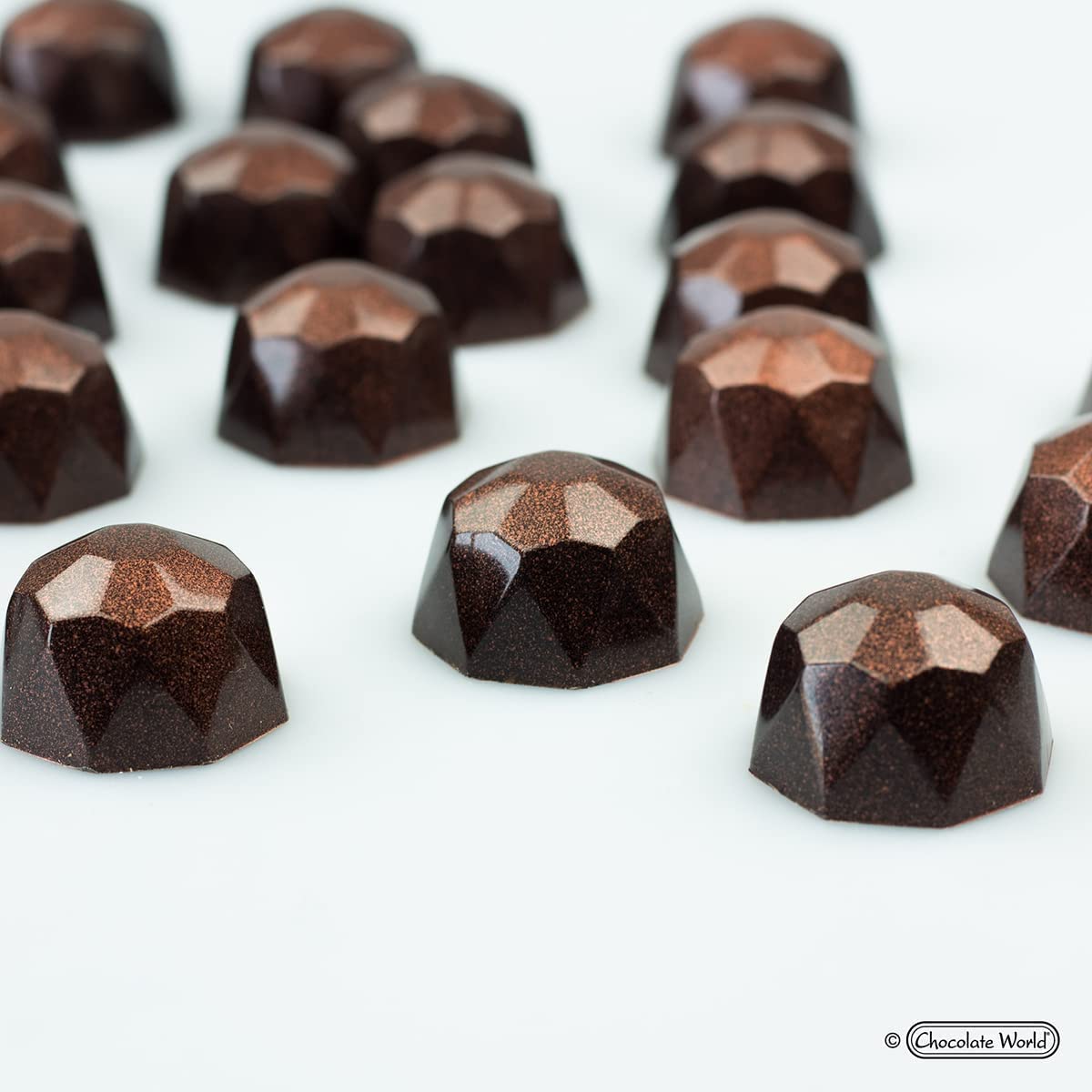 Chocolate World Molde de policarbonato Diamond CW2184