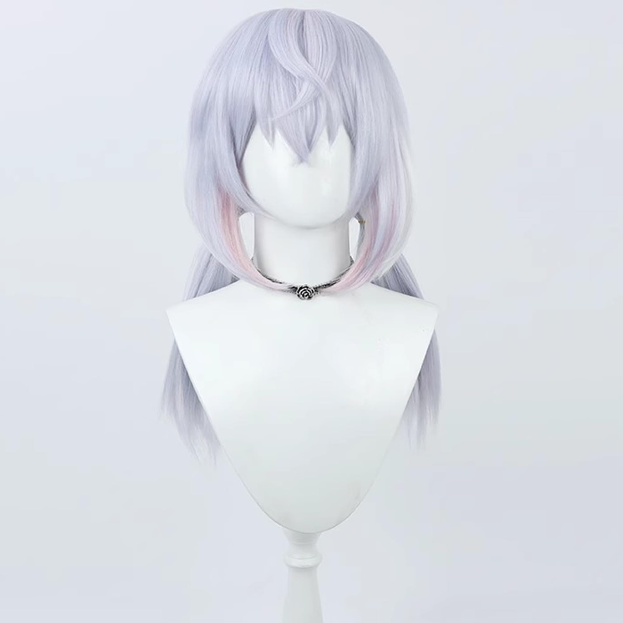 Pale Blue Double Ponytail Cosplay Wig Heat Resistan Synthetic Hairs for Women Halloween Cos Anime Party Replacement Wigs - Image 2