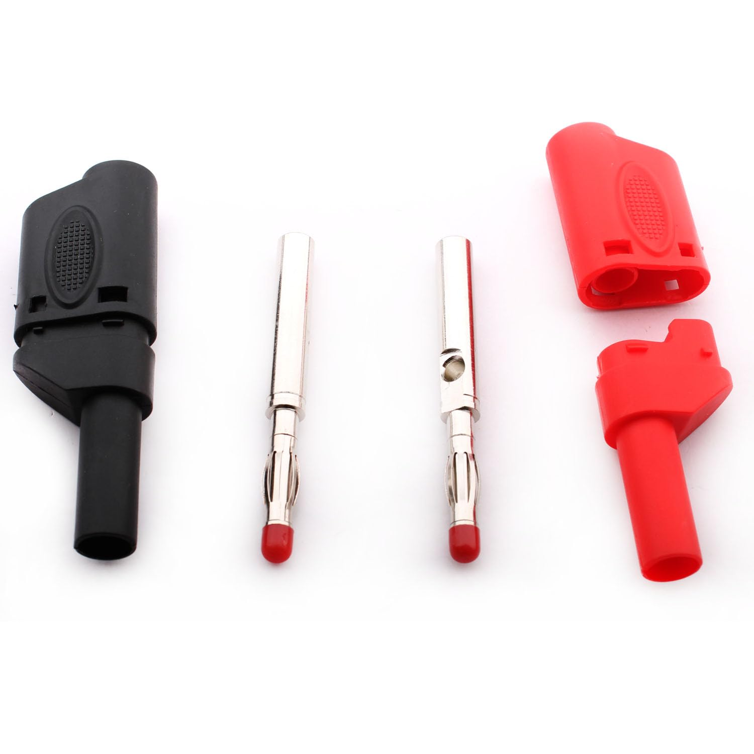 RUNCCI-YUN 10 Pz Spina a banana da 4 mm isolate per multimetri nero blu rosso verde giallo
