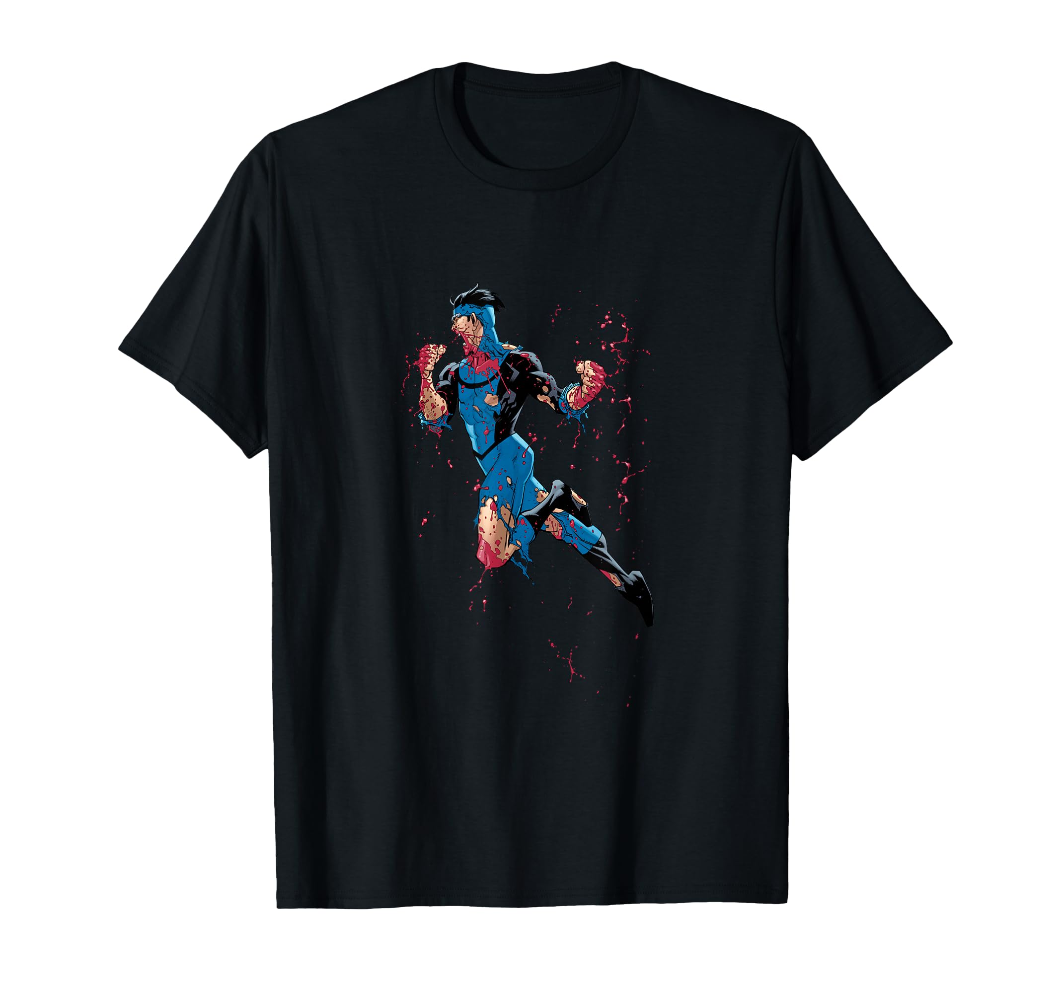 Invincible Blue Suit Battle Damage T-Shirt