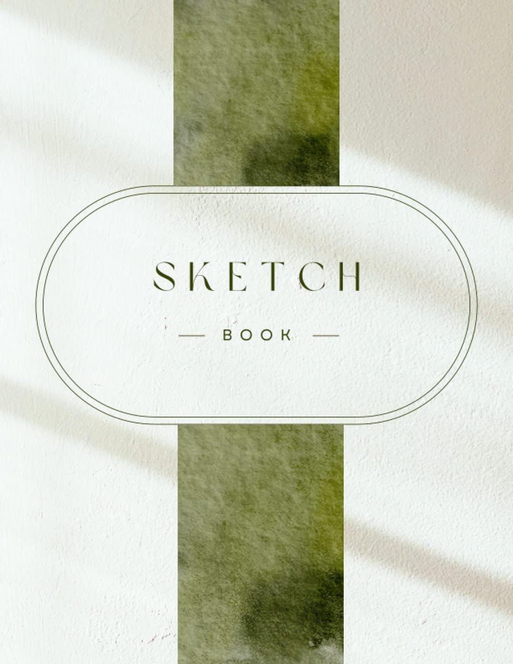Independently published Green modern sketch book: 8.5"x11", 100 Sheets