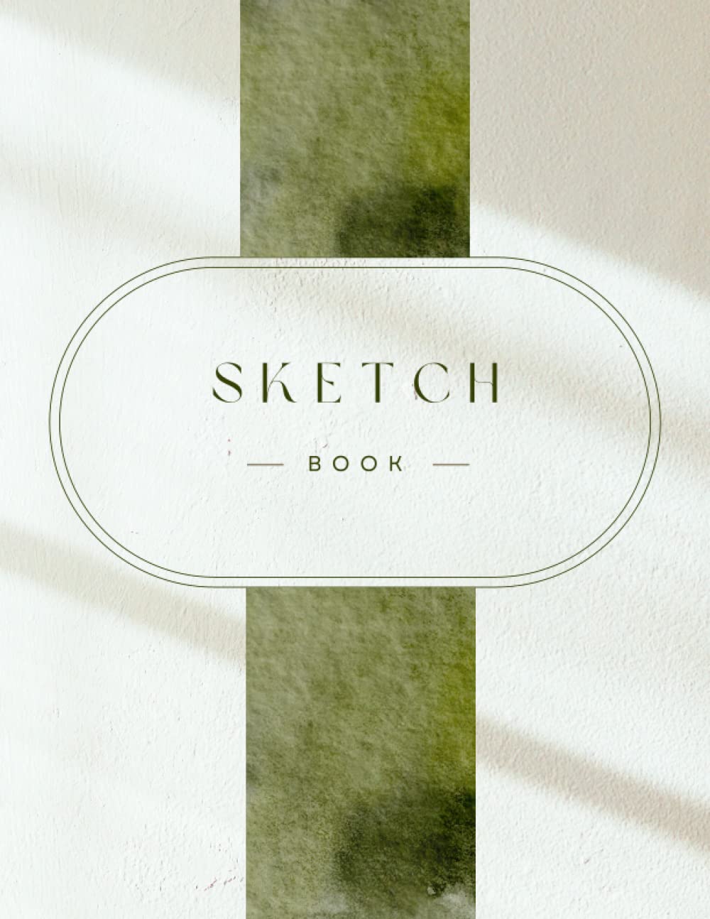 Independently published Green modern sketch book: 8.5"x11", 100 Sheets