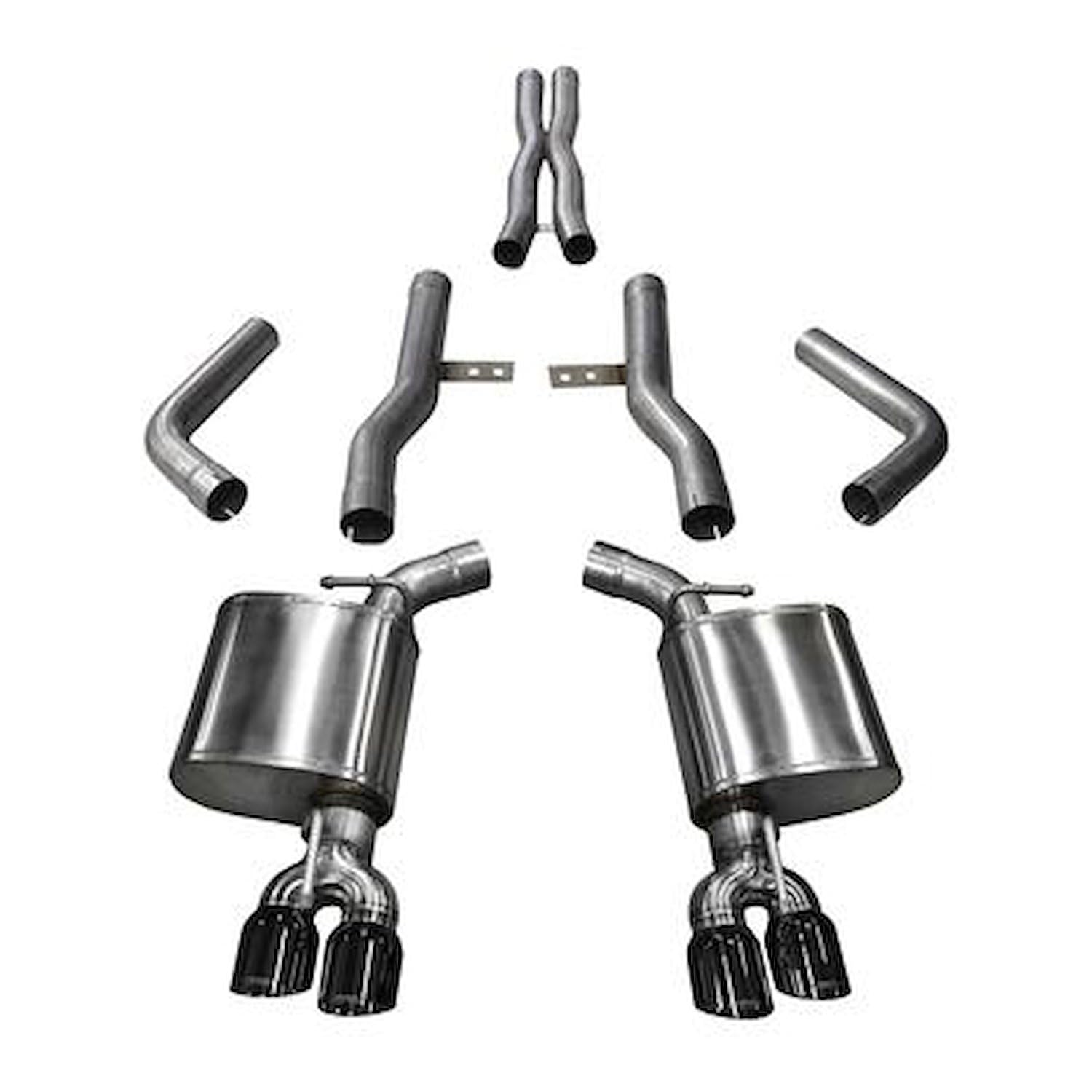 Amazon.com: Corsa 14989BLK Cat Back Exhaust (Dual Rear Exit with