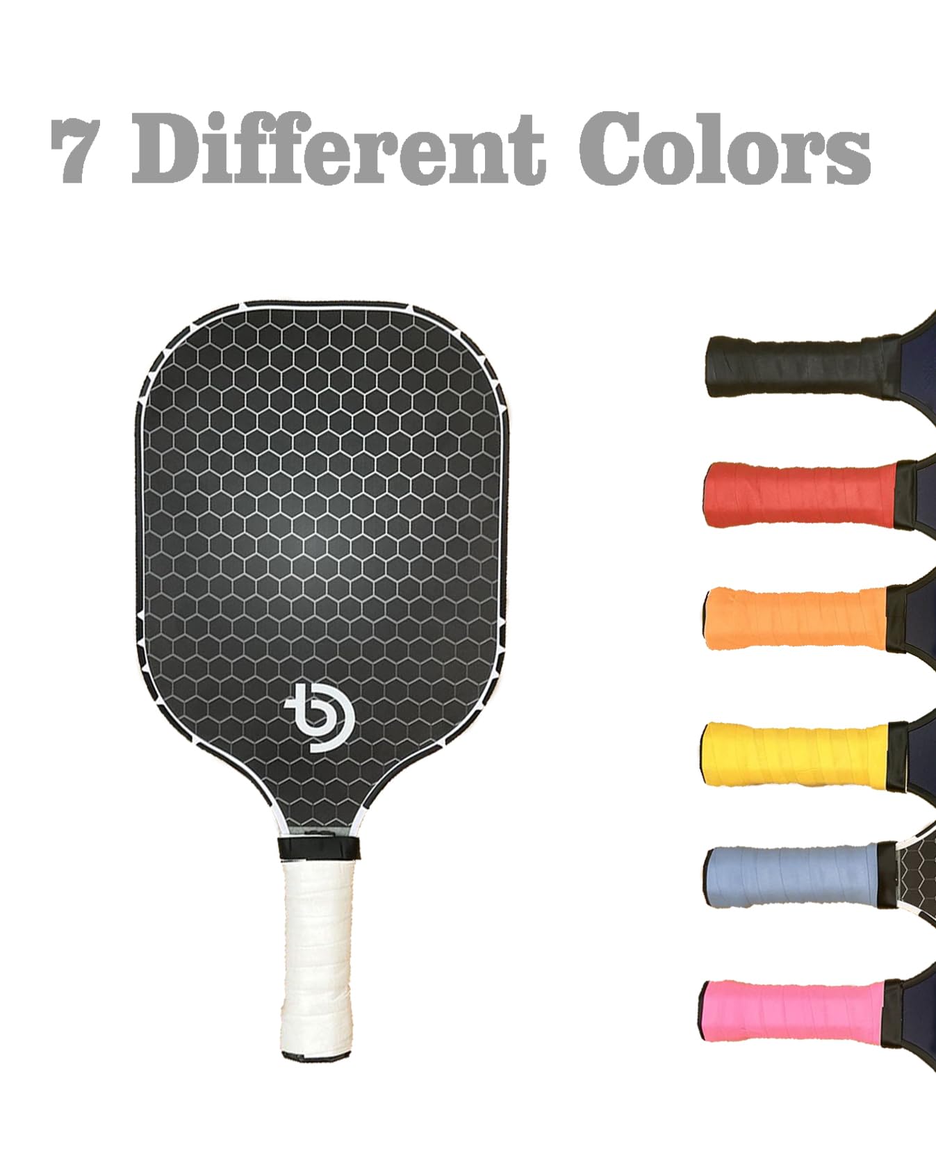 Pickle Gear Racket Handle Grip Anti Slip High Absorbent Extra Thin Tacky Overgrip for Pickleball Paddle Set of 10 (White)