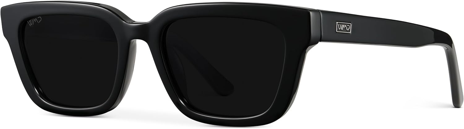 WearMe Pro - Women's Polarized Rectangular Sunglasses, Narrow Acetate Frame, Durable 5-Barrel Hinges, Hand-Polished Finish - Image 5