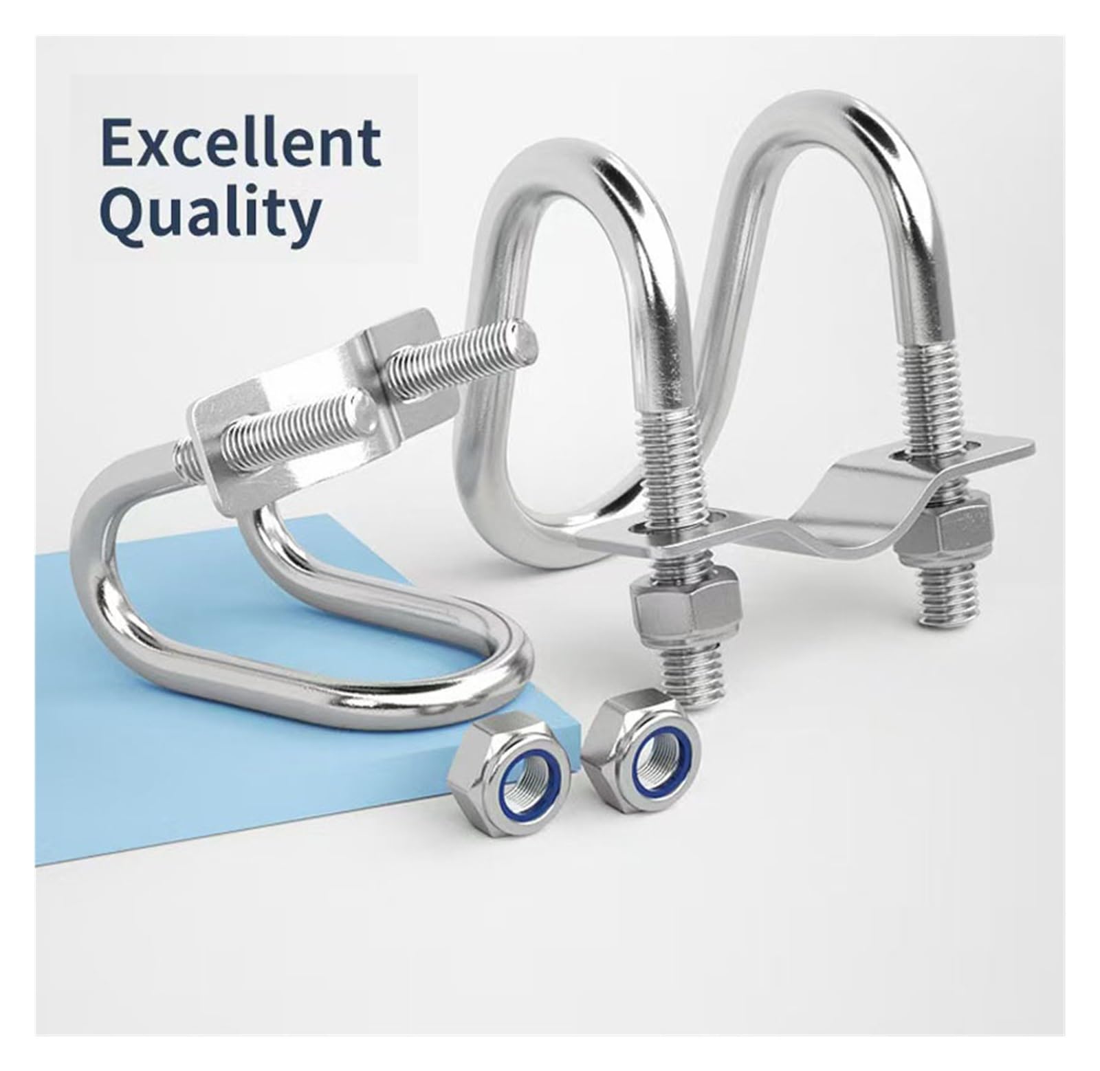 Amazon | 304 ステンレス鋼の正方形の U 字型ボルト、 1個 20 〜 50 M8