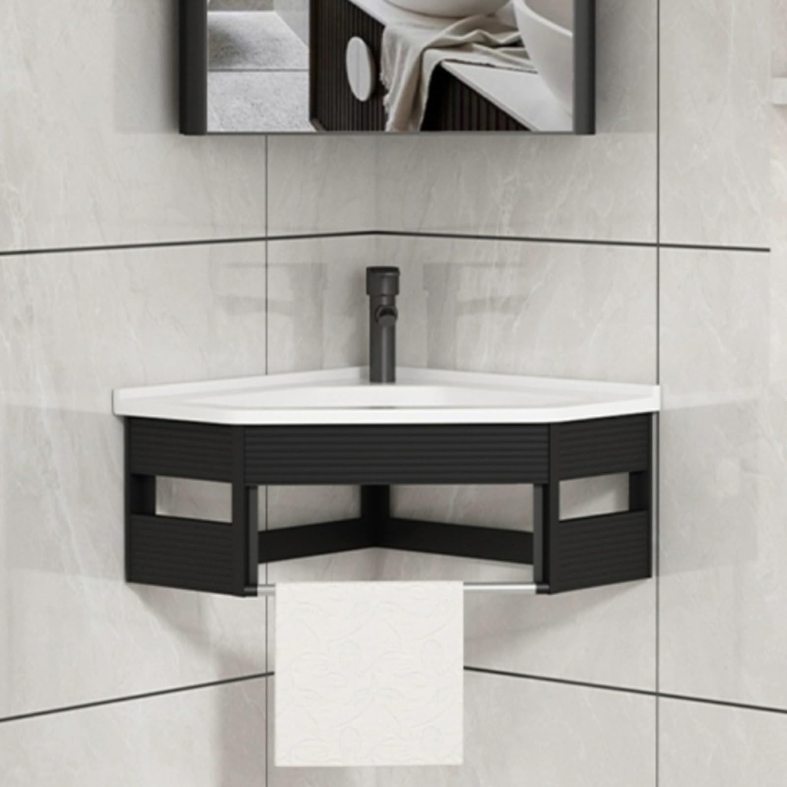 Lavabos De Esquina Medidas Lavabo Esquina Acero Inoxidable - Triangular,  Montaje Pared (30x30cm) Lavabo Cocina, image size:1600x1600