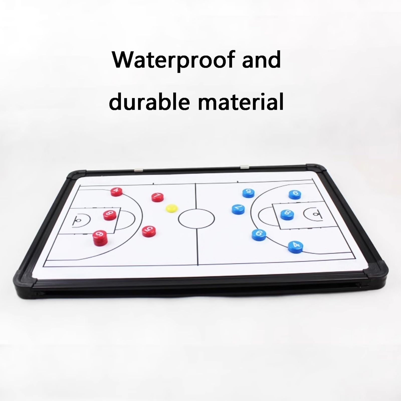Taktikboard Basketball Coaches Board mit Magnete, Taktiktafel Basketball Zubehör, zum Aufhängen Geeignet, Wasserdicht und Langlebig, für Wettkämpfe und Training