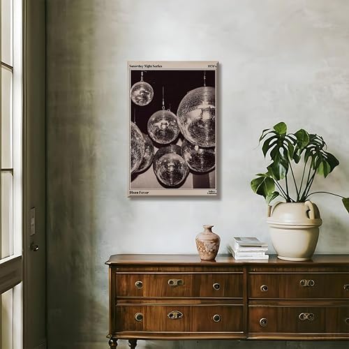 Miniatura 7 de Arte de pared de periódico retro de los años 70, pósteres vintage en blanco y negro, impresiones de lienzo estéticas de moda, arte de carrito de bar