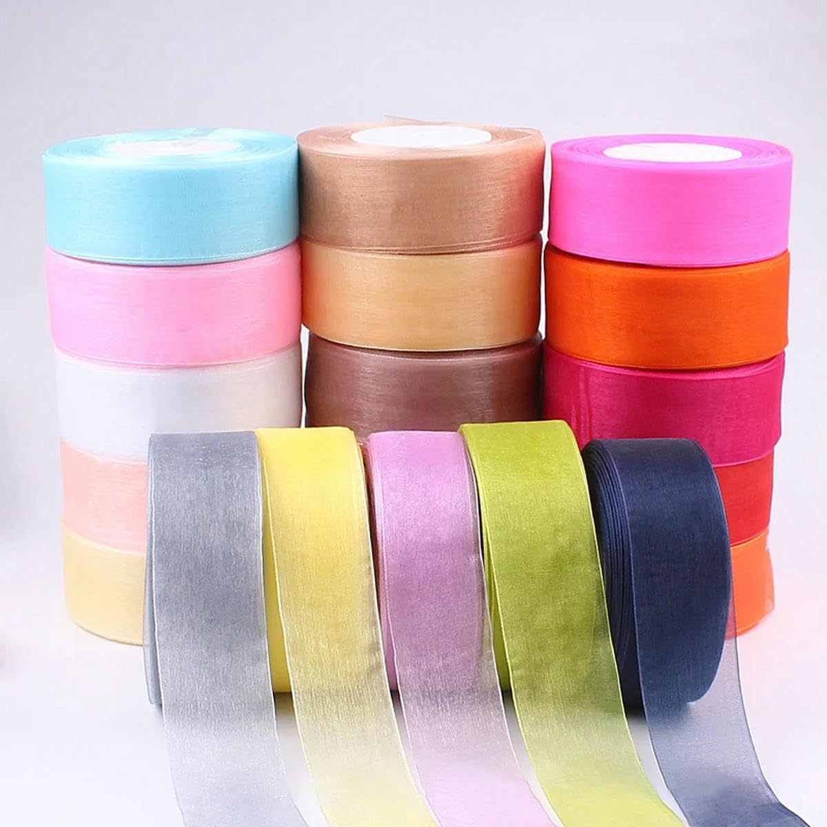 Satijn lint 50 mm pistache 6 meter - Goedkoop lint, linten groothandel