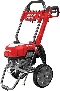 CRAFTSMAN Electric Pressure Washer, Cold Water, 2400-PSI, 1.1-GPM, Corded CMEPW2400