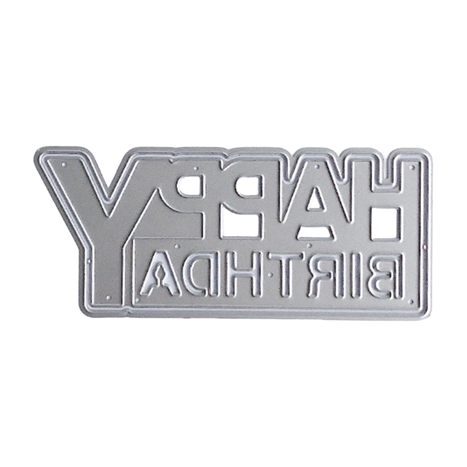 Amazon.co.jp: メタルカッティングダイ Happy Birthday ダイカット  