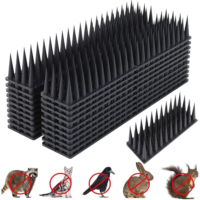Buy JOROMIT Bird Spikes, 20 Packs 23 Ft Bird Deterrent Spikes Strips
