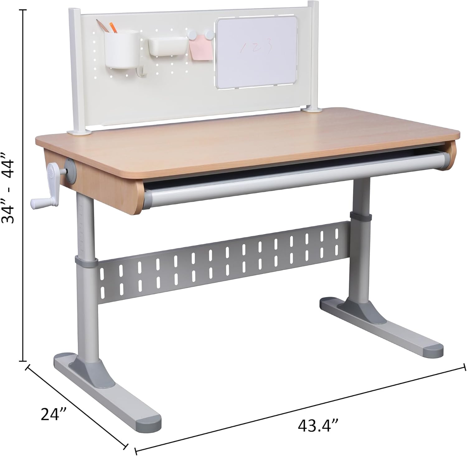 ApexDesk Height Adjustable Study Desk 43" and Chair NK Series (BLU)