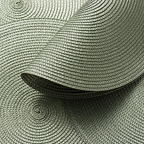 Sets de table tressés nettoyables contre les taches et la chaleur de la vaisselle