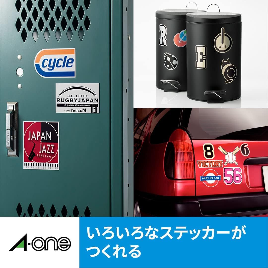 Amazon.co.jp: 手作りステッカー マグネットタイプ A4 2枚組 エーワン