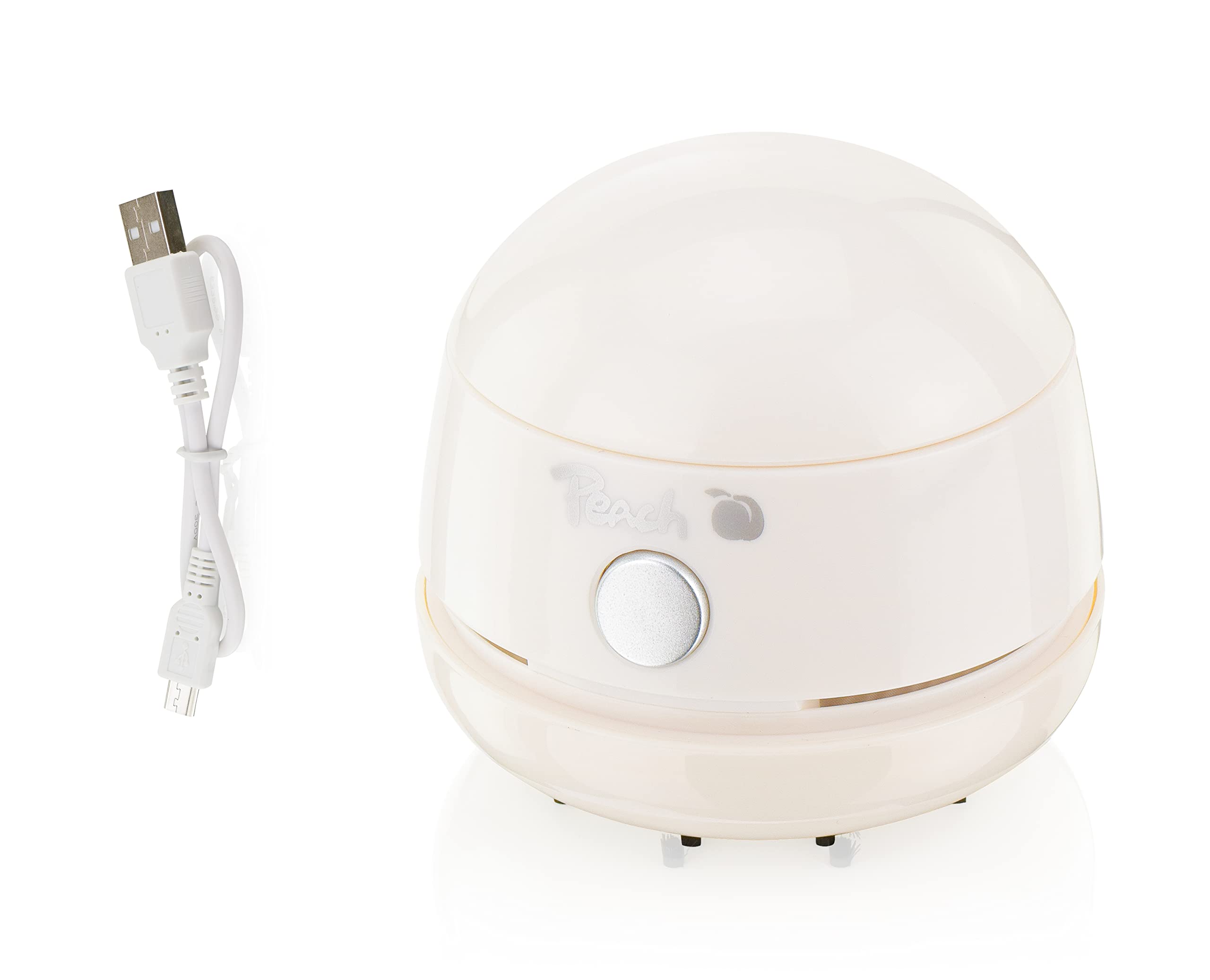 Peach PA131 Mini Staubsauger - Betrieb über USB Kabel - hohe Saugkraft - weiß - PA131-WH